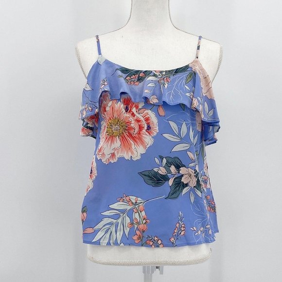 Yumi Kim Tops - SOLD Yumi Kim Floral Rainforest Peri Rise Shine Blouse